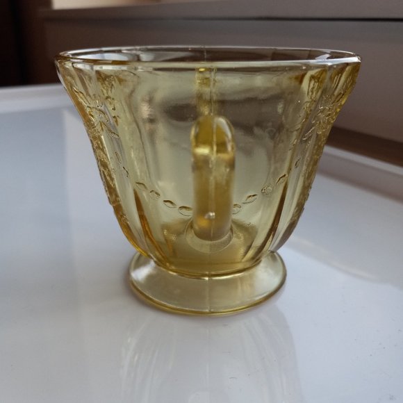 Vintage Federal Glass Recollection Madrid Amber Glass Dinner Plate Sugar Bowl - Picture 10 of 14